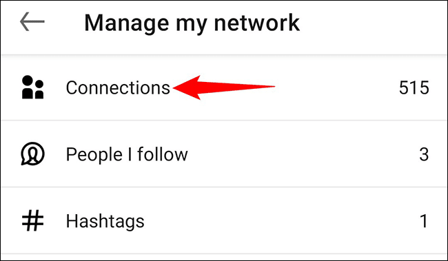 9-linkedin-mobile-connections كيفية إزالة الاتصالات على LinkedIn