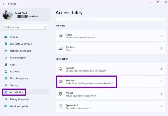 Accessibility-Settings-on-Windows-11_935adec67b324b146ff212ec4c69054f-700x484 أفضل 7 طرق لإصلاح عدم عمل اختصارات لوحة المفاتيح على Windows 11