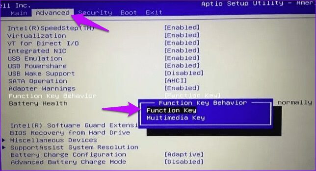 BIOS-function-key_4d470f76dc99e18ad75087b1b8410ea9 إصلاح عدم عمل مفاتيح وظائف لوحة المفاتيح على Windows 10 و Windows 11