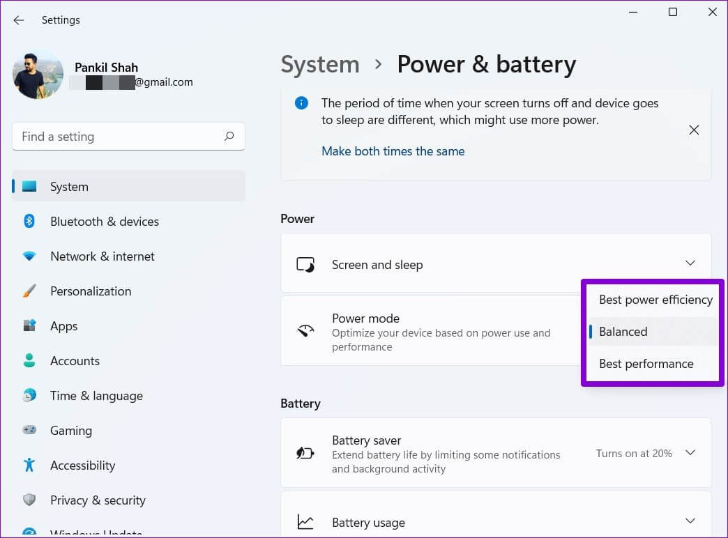 Change Power Mode on Windows 11 - أفضل 3 طرق لتغيير وضع الطاقة في Windows 11