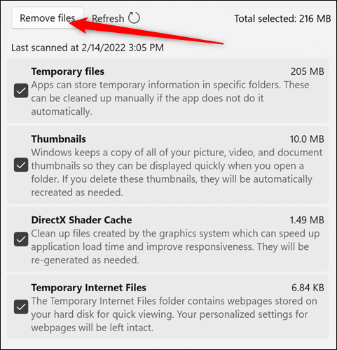 Clean_Temp_Files كيفية تحرير مساحة في Windows 11