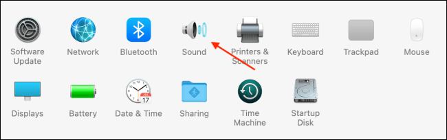 Click-Sound-from-System-Preferences كيفية تمكين أو تعطيل صوت بدء التشغيل على Mac