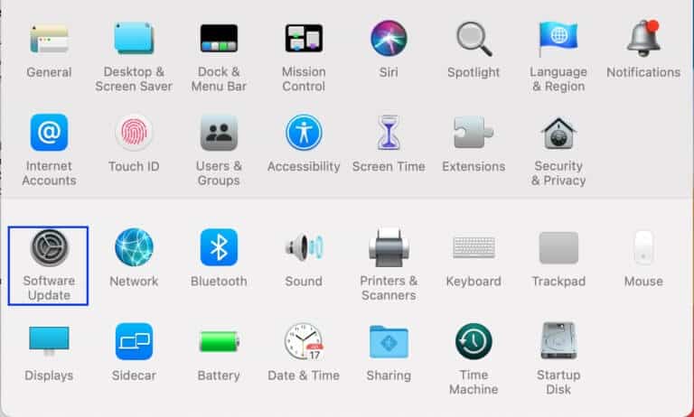 Click-on-Software-Update-768x462-1 إصلاح مشكلة عدم وجود صوت في AirPods متصل