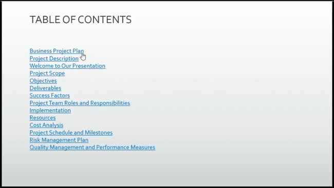 كيفية إنشاء جدول محتويات في Microsoft PowerPoint - %categories