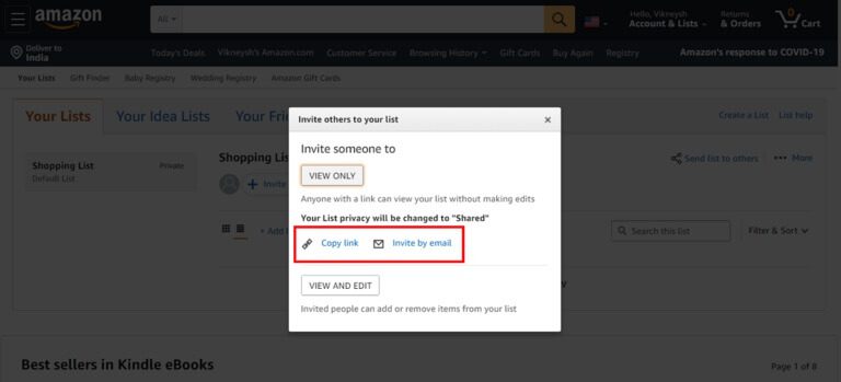 Copy-the-link-using-the-option-provided-and-send-it-to-your-friend.-768x349-1 كيفية البحث عن قائمة أمنيات Amazon لشخص ما