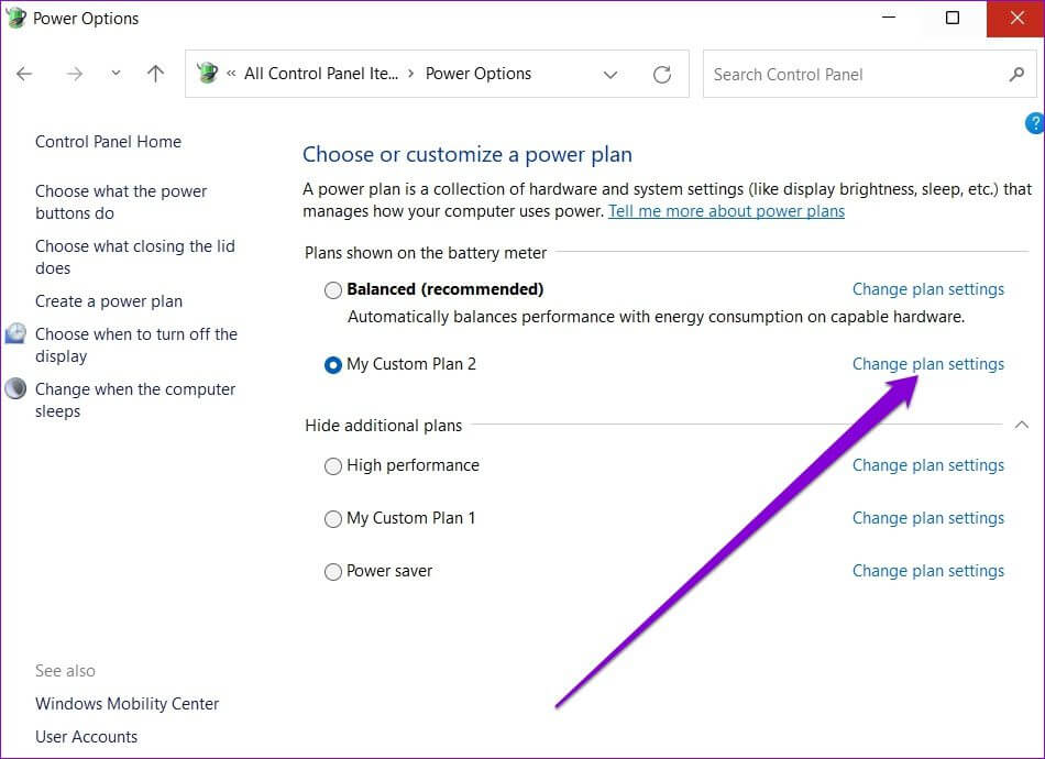 Customize Power Plan on Windows - أفضل 3 طرق لتغيير وضع الطاقة في Windows 11