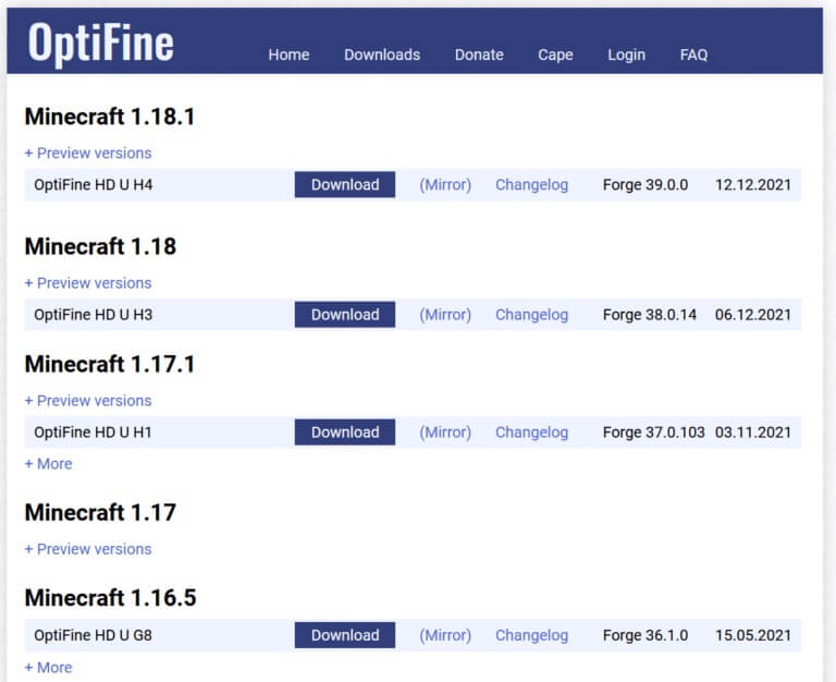 Download-OptiFine-Mod-Minecraft-768x626-1 3 طرق للتصغير في Minecraft