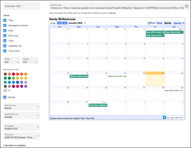 EmbedPreview-GoogleCalendarEmbed كيفية تضمين تقويم Google على موقع ويب أو مدونة