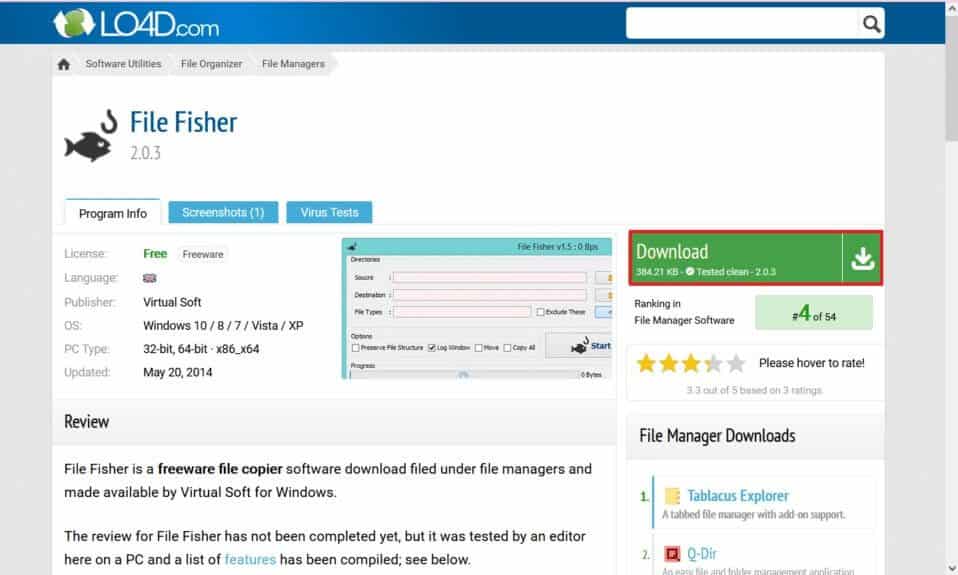 File-Fisher-958x575-1 أفضل 28 برنامج لنسخ الملفات لنظام التشغيل Windows