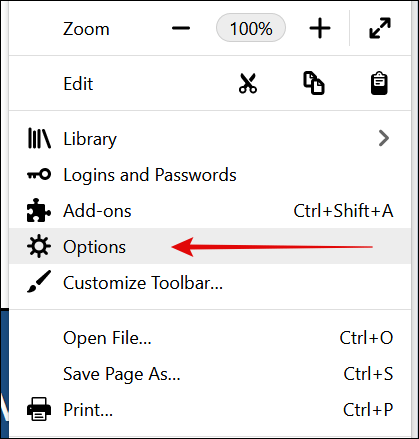 Firefox-Menu-Options كيفية استخدام Discord لمشاهدة الأفلام مع الأصدقاء