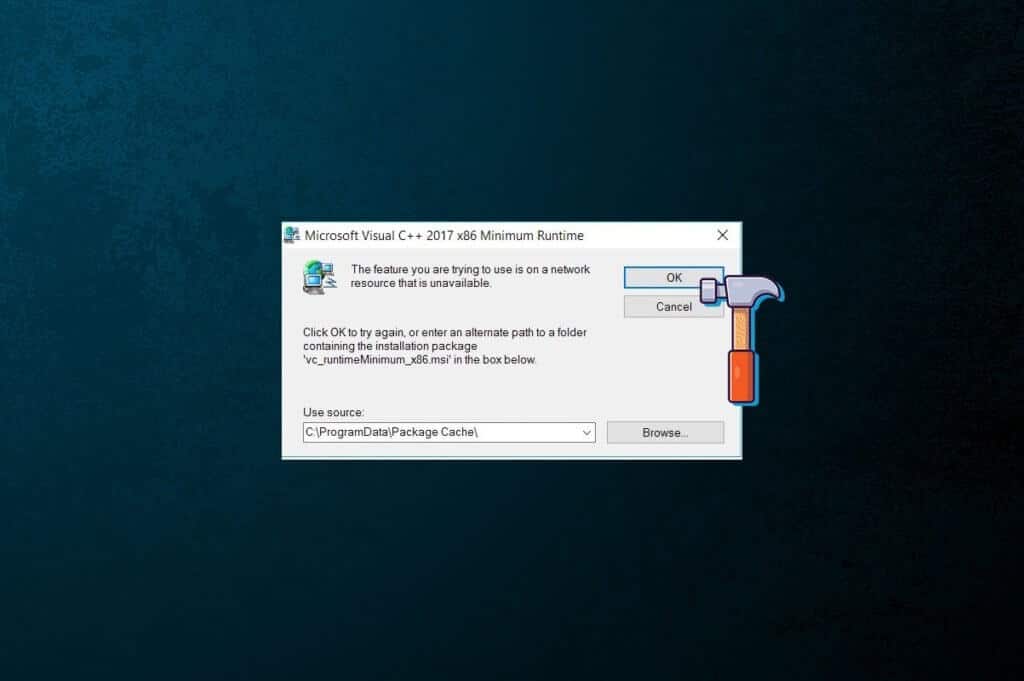 Fix-The-Feature-You-Are-Trying-to-Use-is-on-a-Network-Resource-That-is-Unavailable-1024x681-1 إصلاح الميزة التي تحاول استخدامها موجودة على مورد شبكة غير متوفر