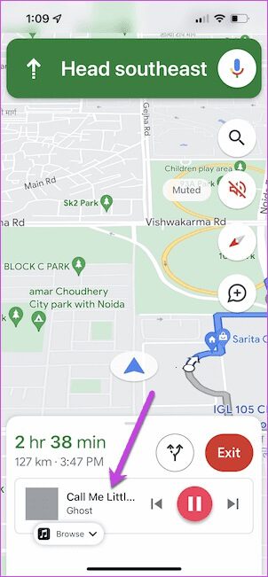 How-to-Play-and-Stop-Music-on-Google-Maps-on-Android-and-iPhone-IP9 كيفية تشغيل الموسيقى وإيقافها على خرائط Google على Android و iPhone