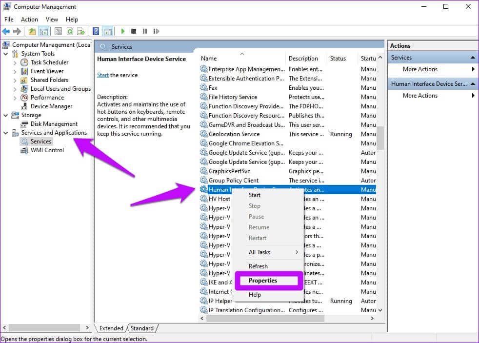 Human-Interface-Device-Services_4d470f76dc99e18ad75087b1b8410ea9 إصلاح عدم عمل مفاتيح وظائف لوحة المفاتيح على Windows 10 و Windows 11
