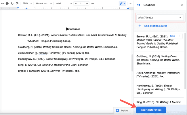 كيفية إدراج قائمة المراجع تلقائيًا في Google Docs - %categories