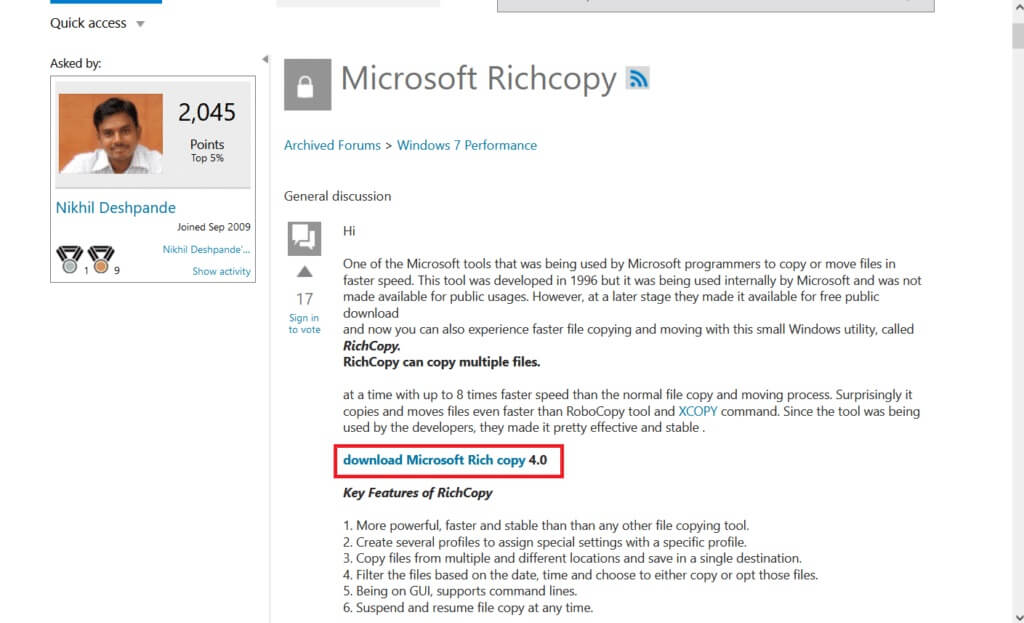 Microsoft-RichCopy-1024x623-1 أفضل 28 برنامج لنسخ الملفات لنظام التشغيل Windows