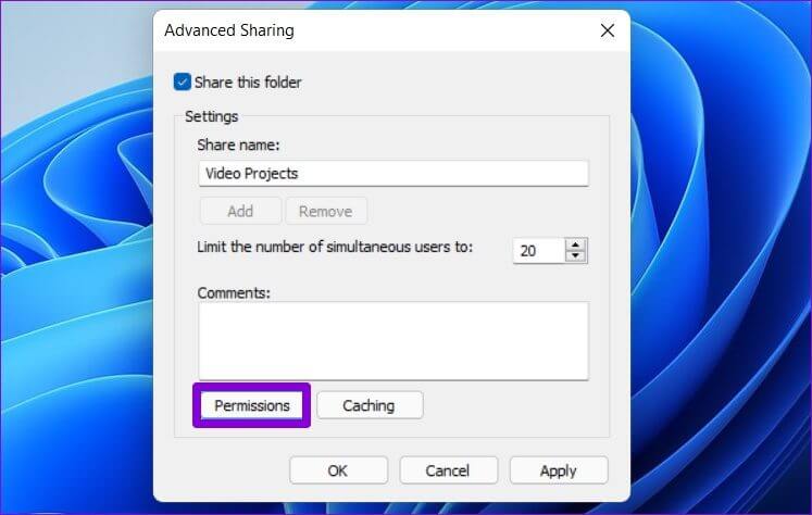 Open-Folder-Permissions أفضل 7 طرق لإصلاح مشكلة "لا يمكن الوصول إلى المجلد المشترك" في Windows 11