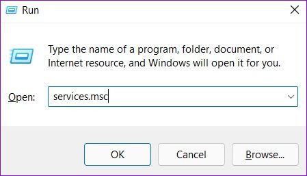 Open-Windows-Services أفضل 7 طرق لإصلاح مشكلة "لا يمكن الوصول إلى المجلد المشترك" في Windows 11