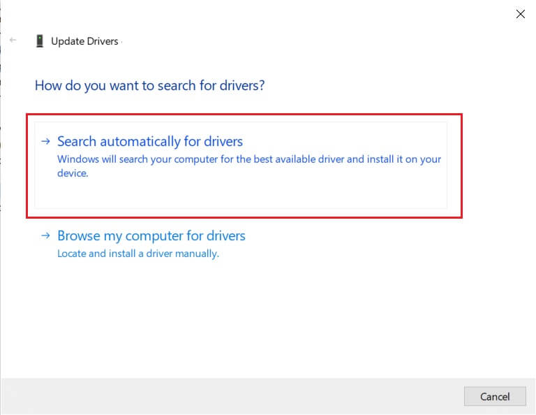 Search-automatically-for-drivers إصلاح عدم عمل مركز ألعاب ROG