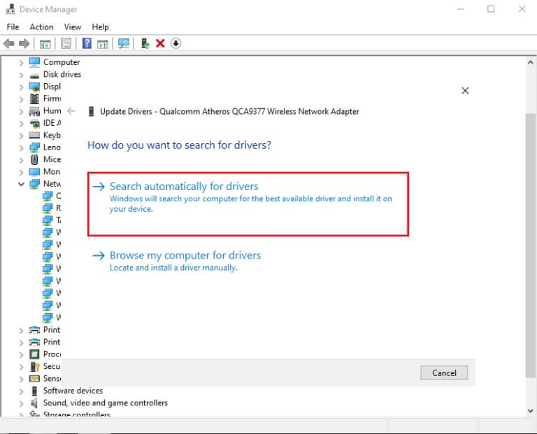 Select-Search-automatically-for-drivers-2-768x621-1 إصلاح خطأ STATUS BREAKPOINT على Google Chrome
