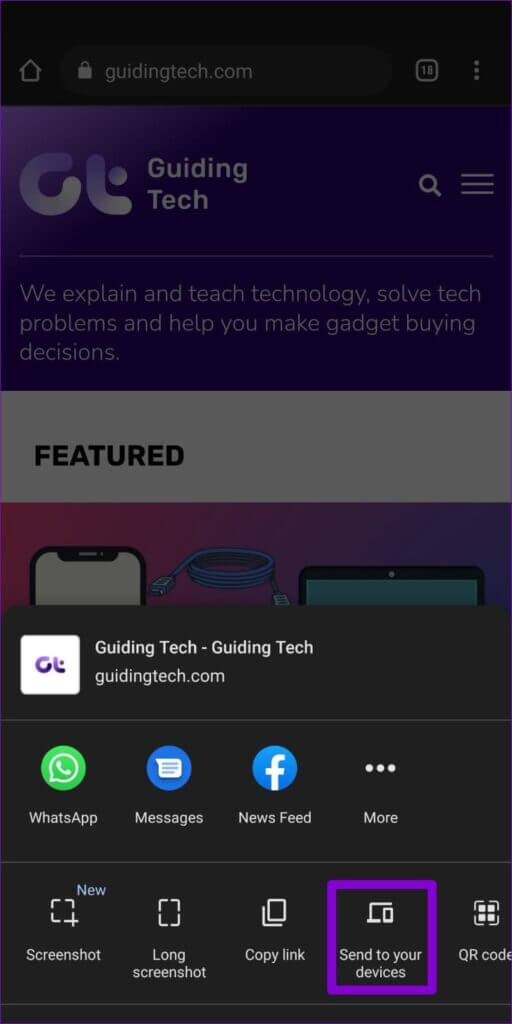 Share-Link-from-Google-Chrome-Mobile-512x1024-1 أفضل 3 طرق لمشاركة روابط صفحات الويب من Google Chrome