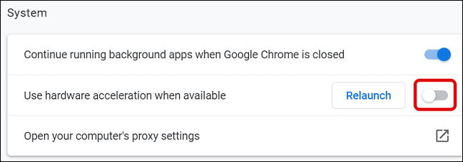 Toggle-off-Hardware-Acceleration-in-Chrome كيفية استخدام Discord لمشاهدة الأفلام مع الأصدقاء