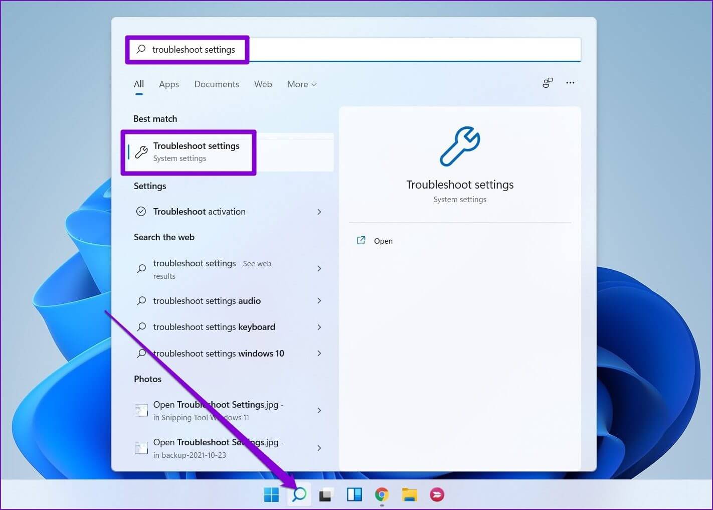 Troubleshoot-Settings أفضل 7 طرق لإصلاح خطأ موت العملية الحرجة الشاشة الزرقاء في Windows 11