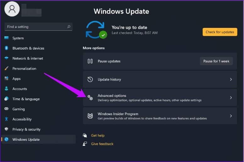 Windows-update-advanced-options-w11_2022-01-30-132531_4d470f76dc99e18ad75087b1b8410ea9 إصلاح عدم عمل مفاتيح وظائف لوحة المفاتيح على Windows 10 و Windows 11
