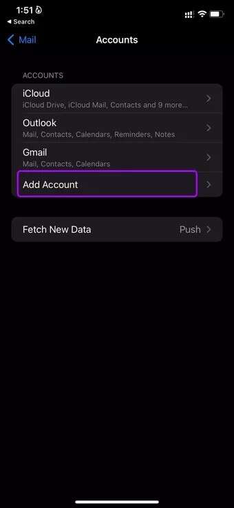 add-new-emil-account-fix-mail-not-sending-emails-on-iPhone_7c4a12eb7455b3a1ce1ef1cadcf29289-340x736 أفضل 9 طرق لإصلاح عدم إرسال رسائل بريد إلكتروني على iPhone