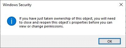 again-click-on-ok-to-proceed إصلاح خطأ الخدمة 1053 على Windows 10
