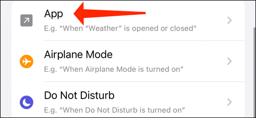 automation-run-when-app-opened كيفية تعطيل الإشعارات لتطبيق Shortcuts على iPhone