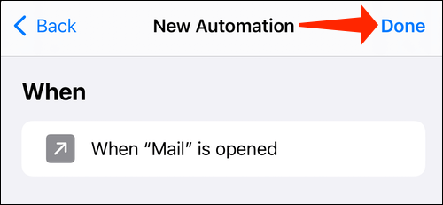automation-tap-done-1 كيفية تعطيل الإشعارات لتطبيق Shortcuts على iPhone