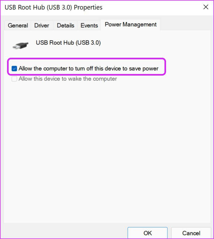 change-USB-properties-Fix-Windows-11-Not-Recognizing-USB-Devices أفضل 8 طرق لإصلاح عدم تعرف Windows 11 على أجهزة USB