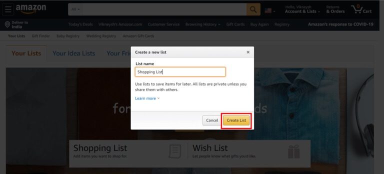 choose-a-name-for-your-list-and-click-on-the-Create-List-option.-768x348-1 كيفية البحث عن قائمة أمنيات Amazon لشخص ما