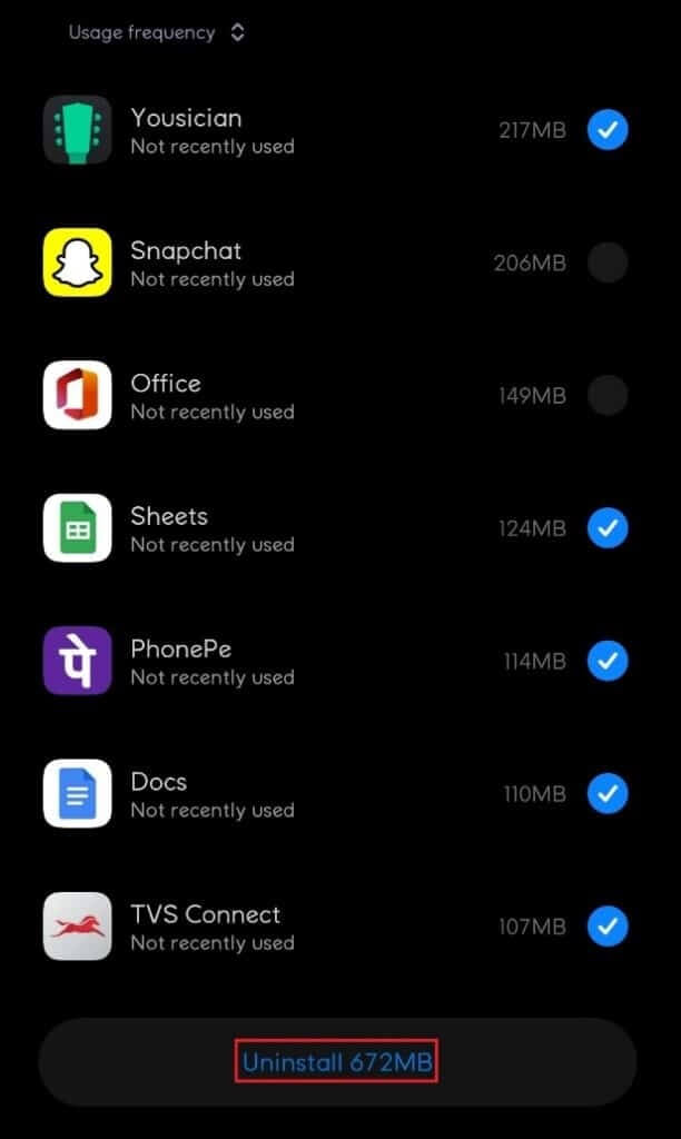 choose-all-the-app-that-you-do-not-use-frequently-612x1024-1 إصلاح نظام العملية لا يستجيب على Android