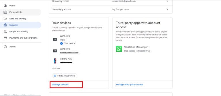 choose-manage-devices-under-your-devices-768x336-1 إصلاح عفوًا حدث خطأ ما على YouTube