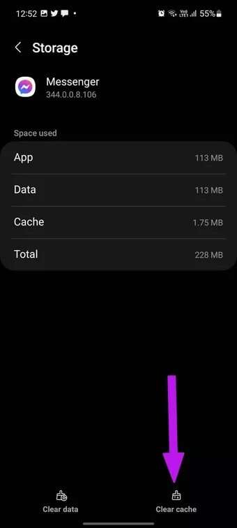 clear-messenger-cache-fix-messenger-lag-on-android_7c4a12eb7455b3a1ce1ef1cadcf29289-340x756 أفضل 8 طرق لإصلاح تأخر Facebook Messenger على Android