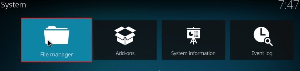 click-file-manager-1024x242-1 إصلاح فشل تحديث Kodi