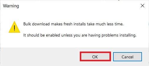 click-ok-to-confirm إصلاح خطأ فشل تحديث المشغل Warframe