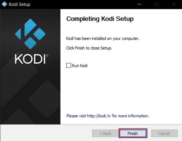 click-on-Finish-to-complete-the-kodi-app-installation إصلاح فشل تحديث Kodi