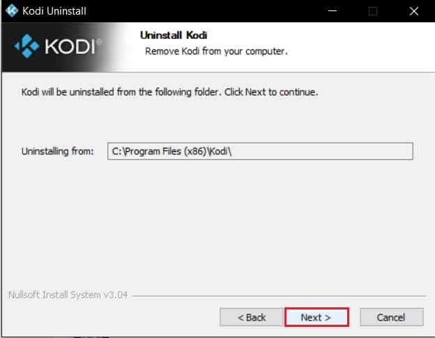 click-on-Next-in-the-the-Kodi-uninstall-wizard-after-selecting-the-installed-location-path إصلاح فشل تحديث Kodi
