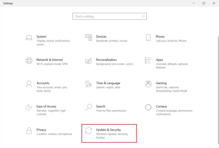 click-on-Update-and-security-in-Settings-768x519-12 إصلاح فشل تحديث Warframe