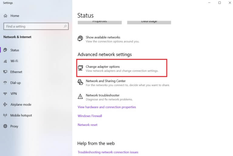 click-on-change-adapter-options-768x514-1 إصلاح عفوًا حدث خطأ ما على YouTube