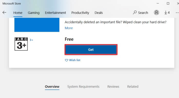 click-on-get-and-then-click-on-install-735x402-1 إصلاح خطأ لا توجد كاميرا متصلة 0xa00f4244