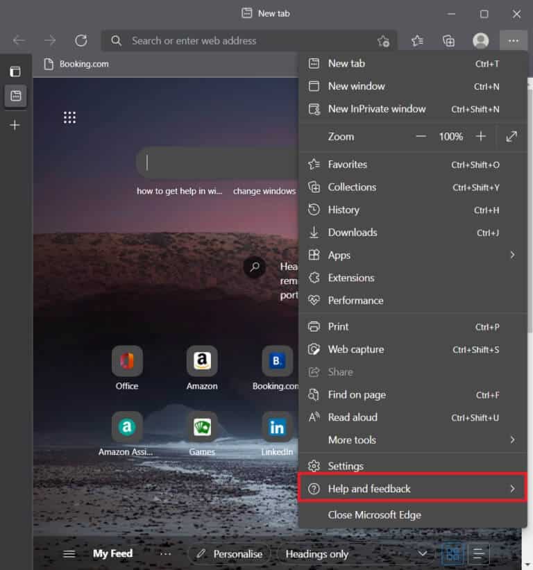 click-on-help-and-feedback-768x821-1 إصلاح عفوًا حدث خطأ ما على YouTube