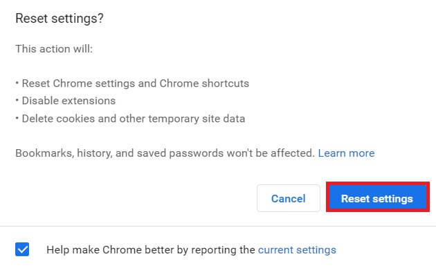 إصلاح ERR_CONNECTION_RESET في Chrome - %categories