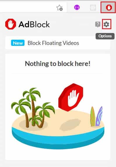 click-on-the-gear-icon-in-the-Adblock-extension إصلاح عدم عمل AdBlock على Twitch