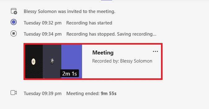 click-on-the-meeting-recording-5 أين يتم تخزين تسجيلات Microsoft Teams؟