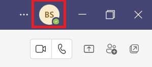 click-on-the-profile-picture-at-the-top-right-corn كيفية الحفاظ على الحالة متوفر في Microsoft Teams