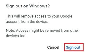 click-on-the-sign-out إصلاح عفوًا حدث خطأ ما على YouTube