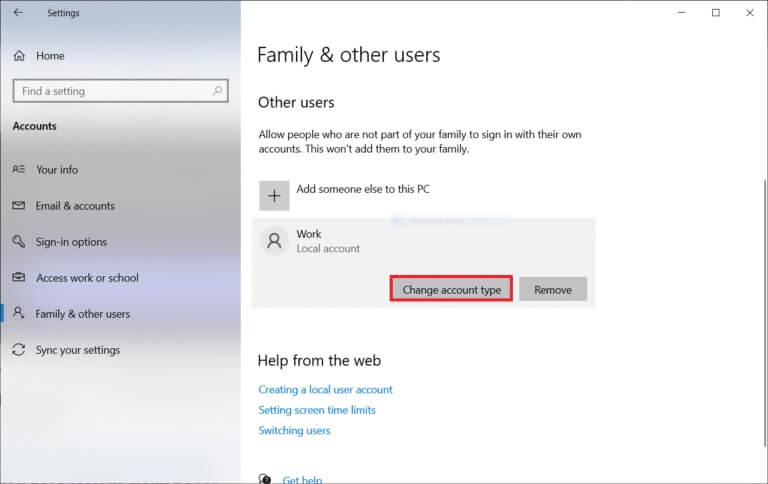 click-on-the-standard-account-name-and-select-chan-768x484-1 إصلاح خطأ 0 ERROR_SUCCESS على Windows